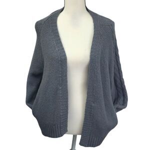 Hollister grey oversized knit cardigan